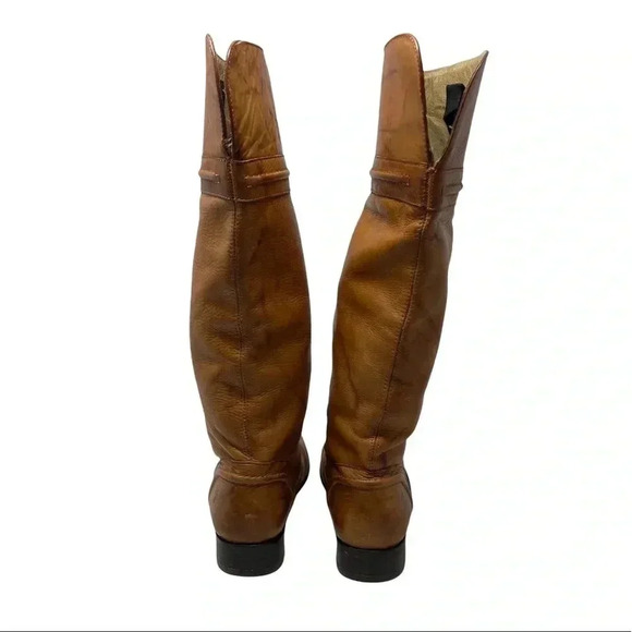 Frye Melissa Tan Leather Pull On Boots Size 7 1/2 B - Picture 4 of 7